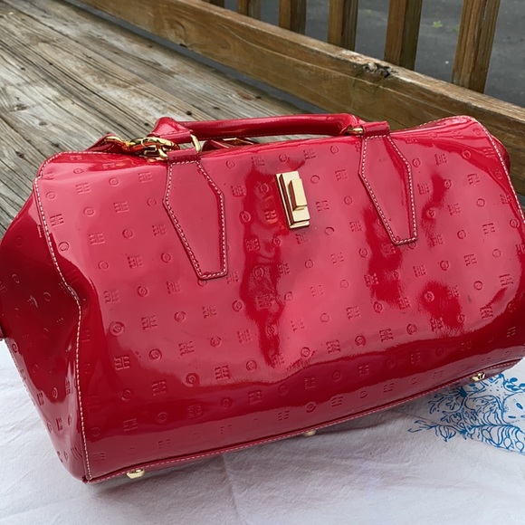 Arcadia patent leather satchel - Picture 8 of 12